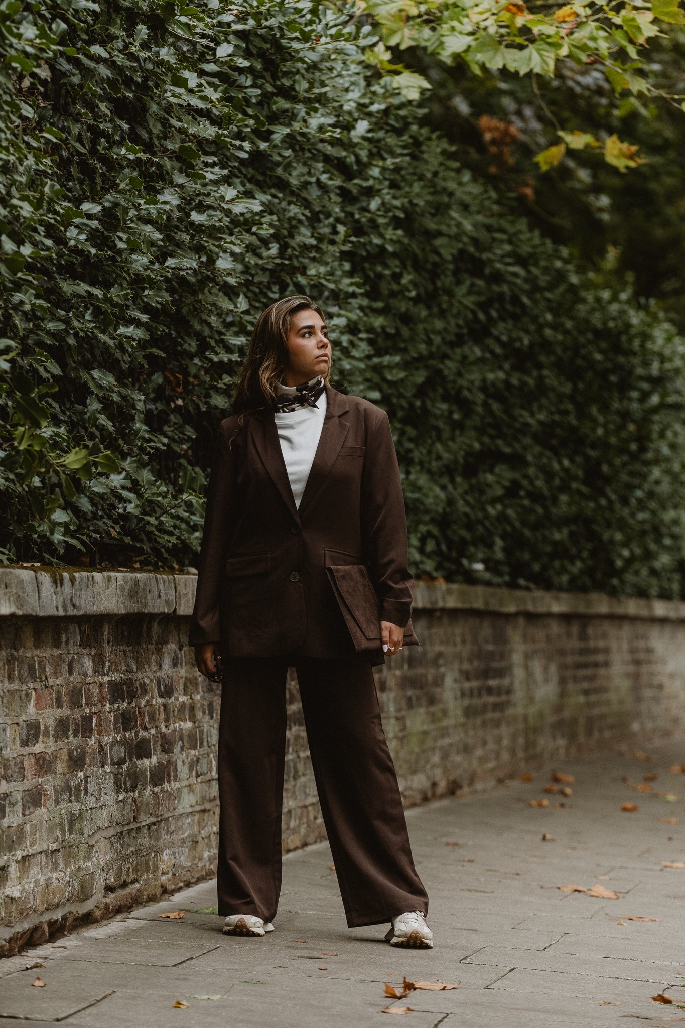 PCKAMIL Trousers - Hot Fudge